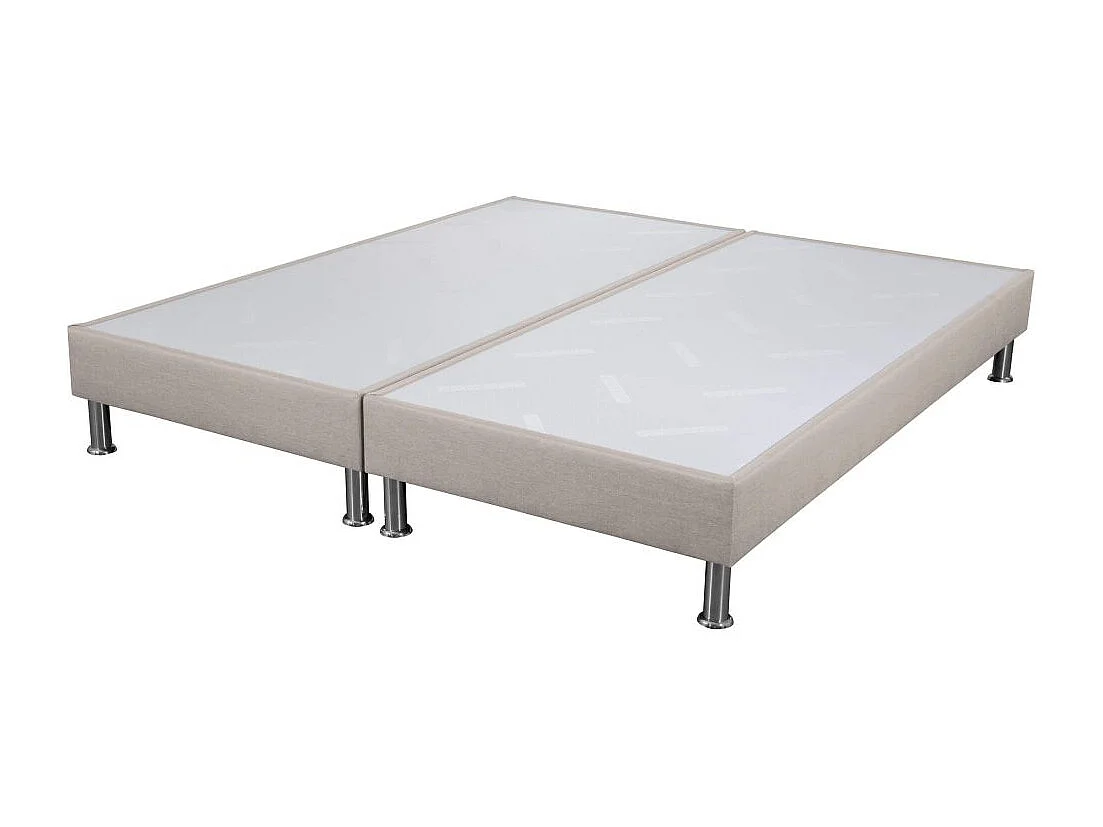 Sommier déco SP18 + pieds - Sahara 2x90x200 - 26 lattes - H.18 cm - Made in France