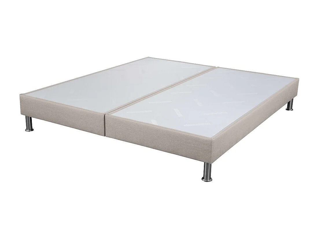 Sommier déco SP18 + pieds - Sahara 2x80x200 - 26 lattes - H.18 cm - Made in France