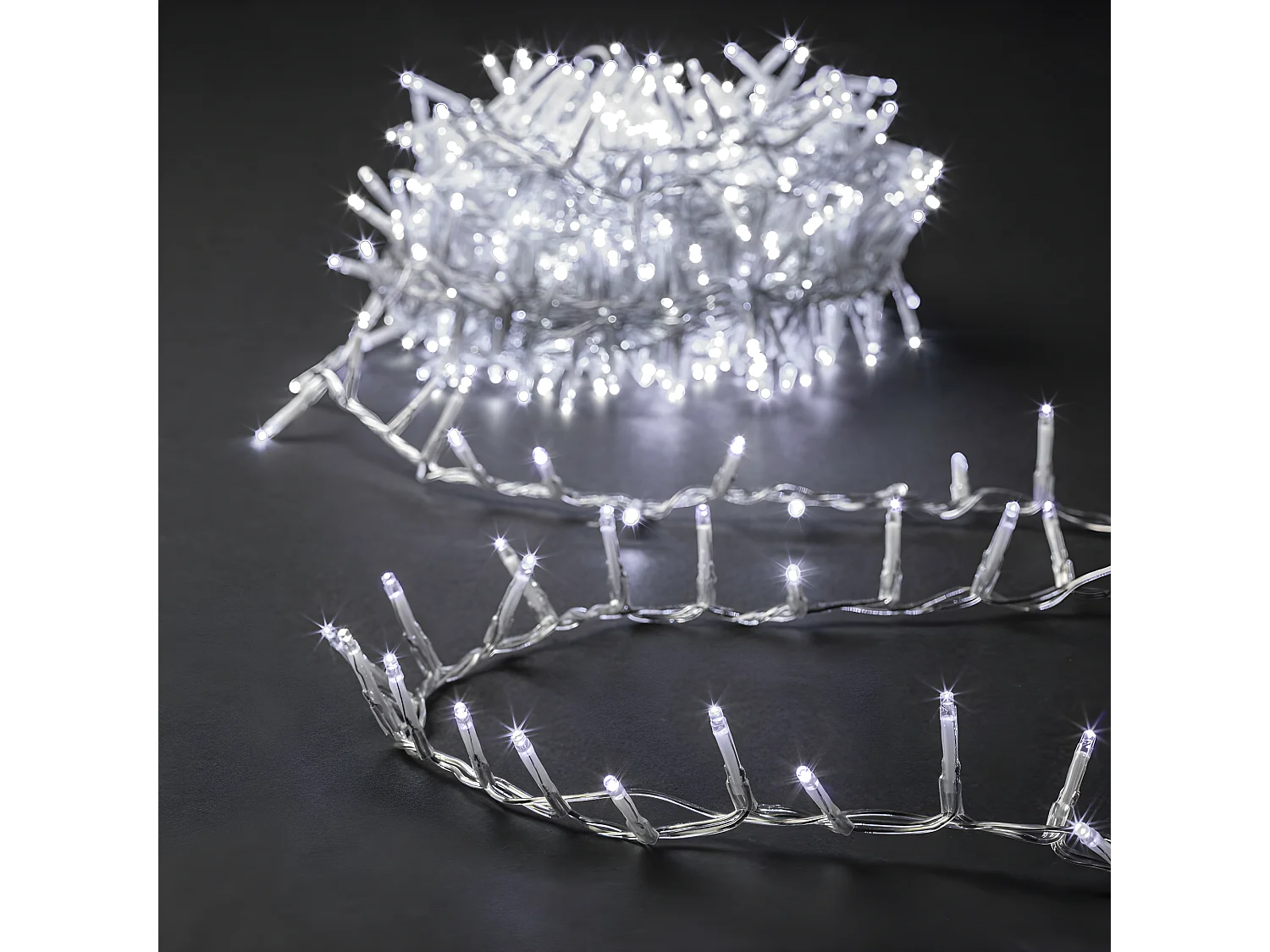 Guirlande Lumineuse Extérieur 50 m 2000 LED Blanc froid et 8 jeux de lumière