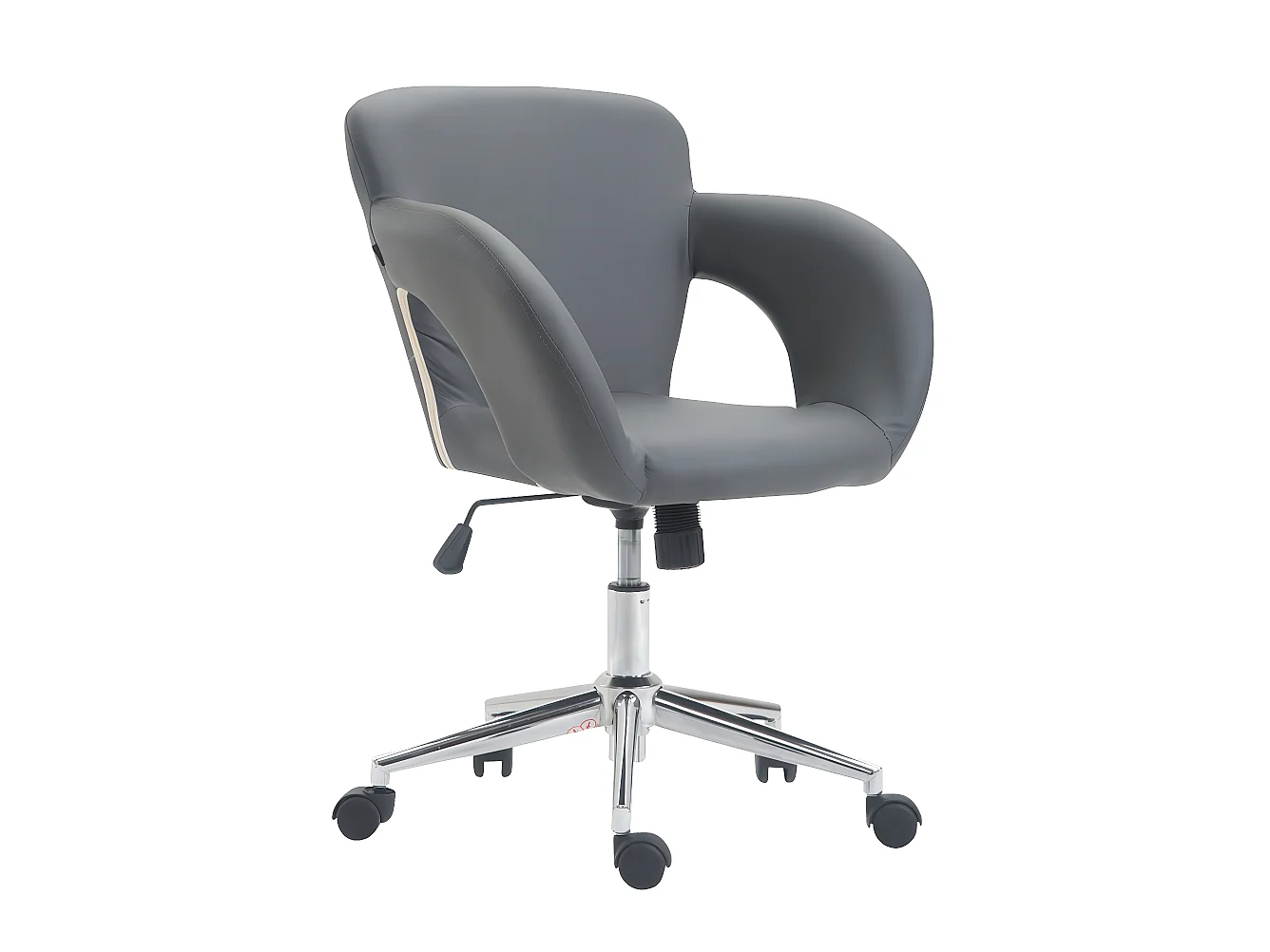 Fauteuil chaise de bureau grise 63 x 55 x 77 cm BUR10345