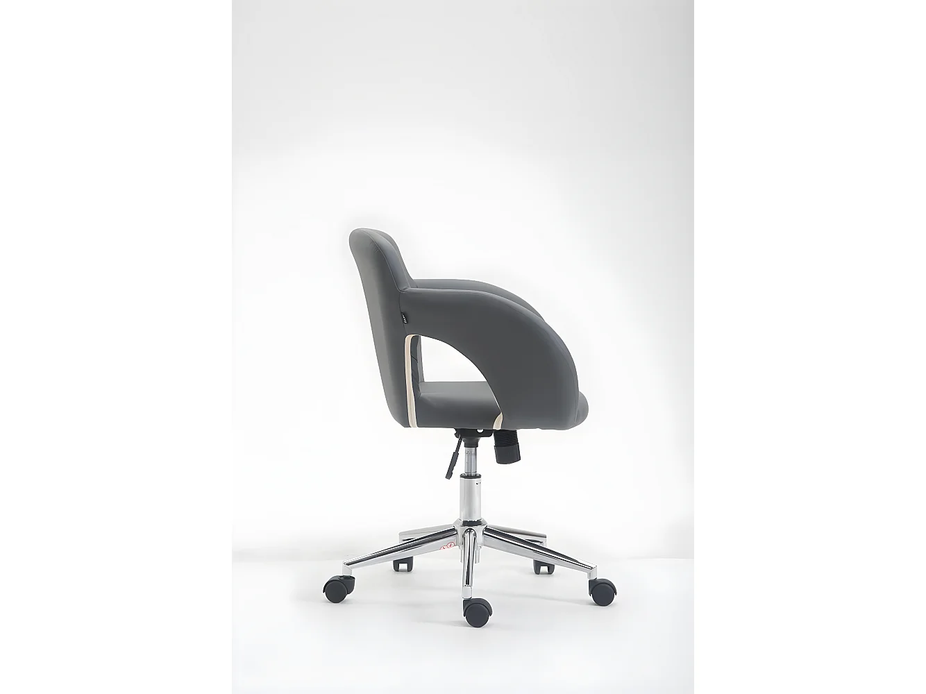 Fauteuil chaise de bureau grise 63 x 55 x 77 cm BUR10345