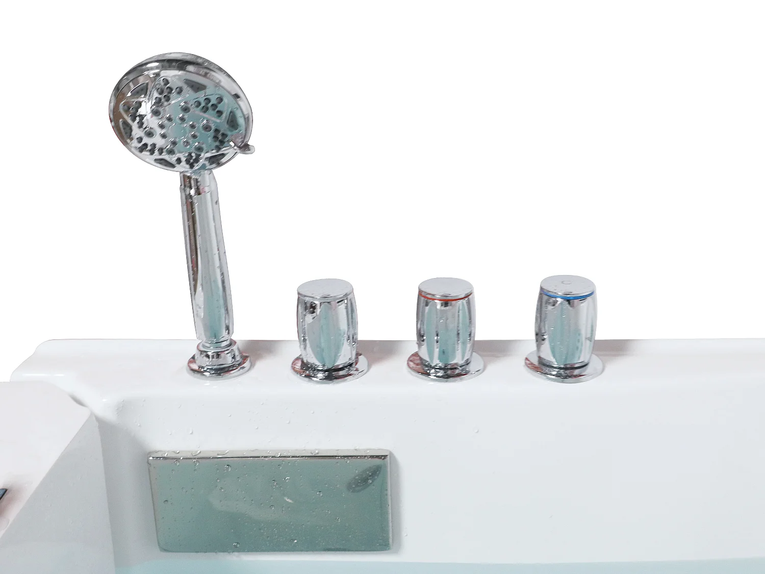 Massagebad met deurtje - 1 zitplaats - 220 liter - 101,5 x 69 x 99 cm - BARUVA