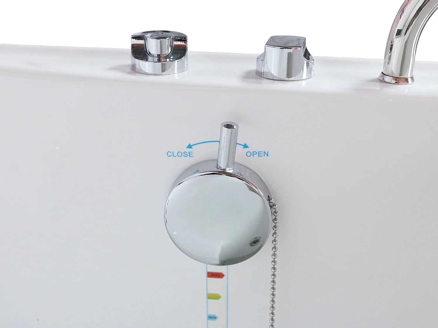 Massagebad met deurtje - 1 zitplaats - 220 liter - 101,5 x 69 x 99 cm - BARUVA