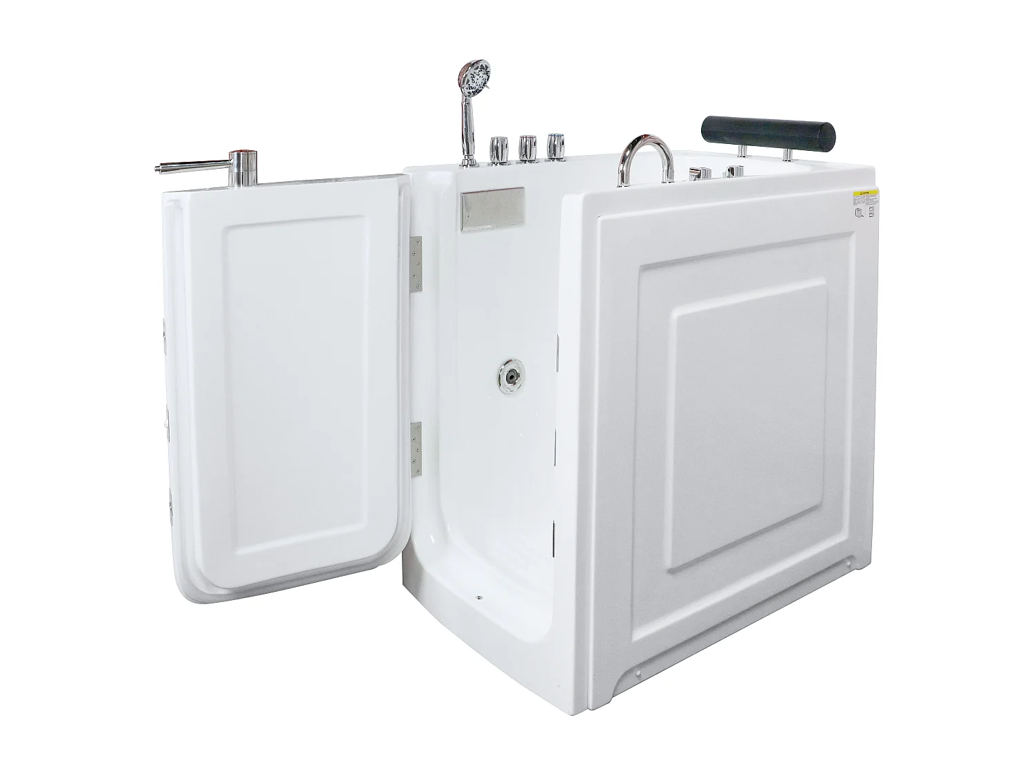 Baignoire balnéo avec porte - 1 place assise - 220L - 101,5 x 69 x 99 cm - BARUVA