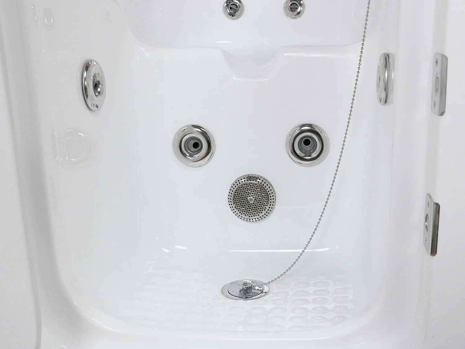 Baignoire balnéo avec porte - 1 place assise - 220L - 101,5 x 69 x 99 cm - BARUVA