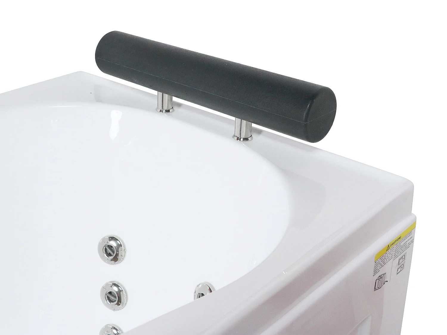 Baignoire balnéo avec porte - 1 place assise - 220L - 101,5 x 69 x 99 cm - BARUVA