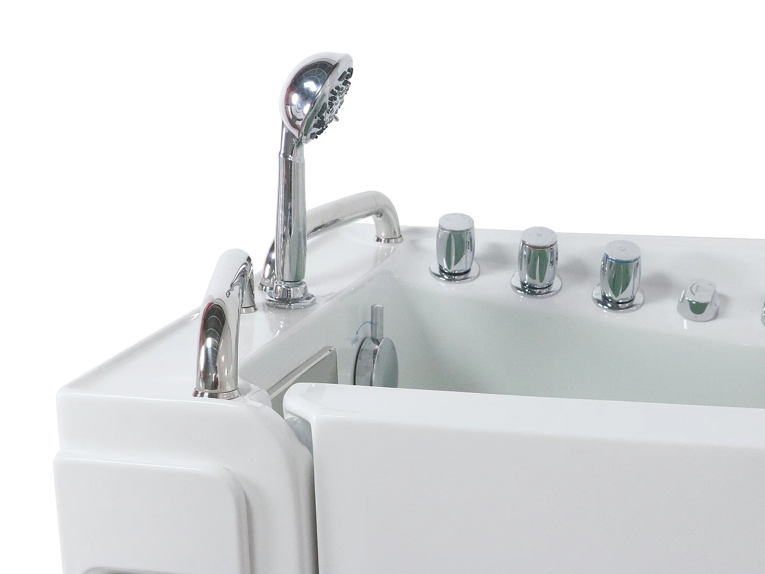 Spa-badekar med dør - 1 siddeplads - 355L - 134,5 x 67,3 x 106 cm - BURAM