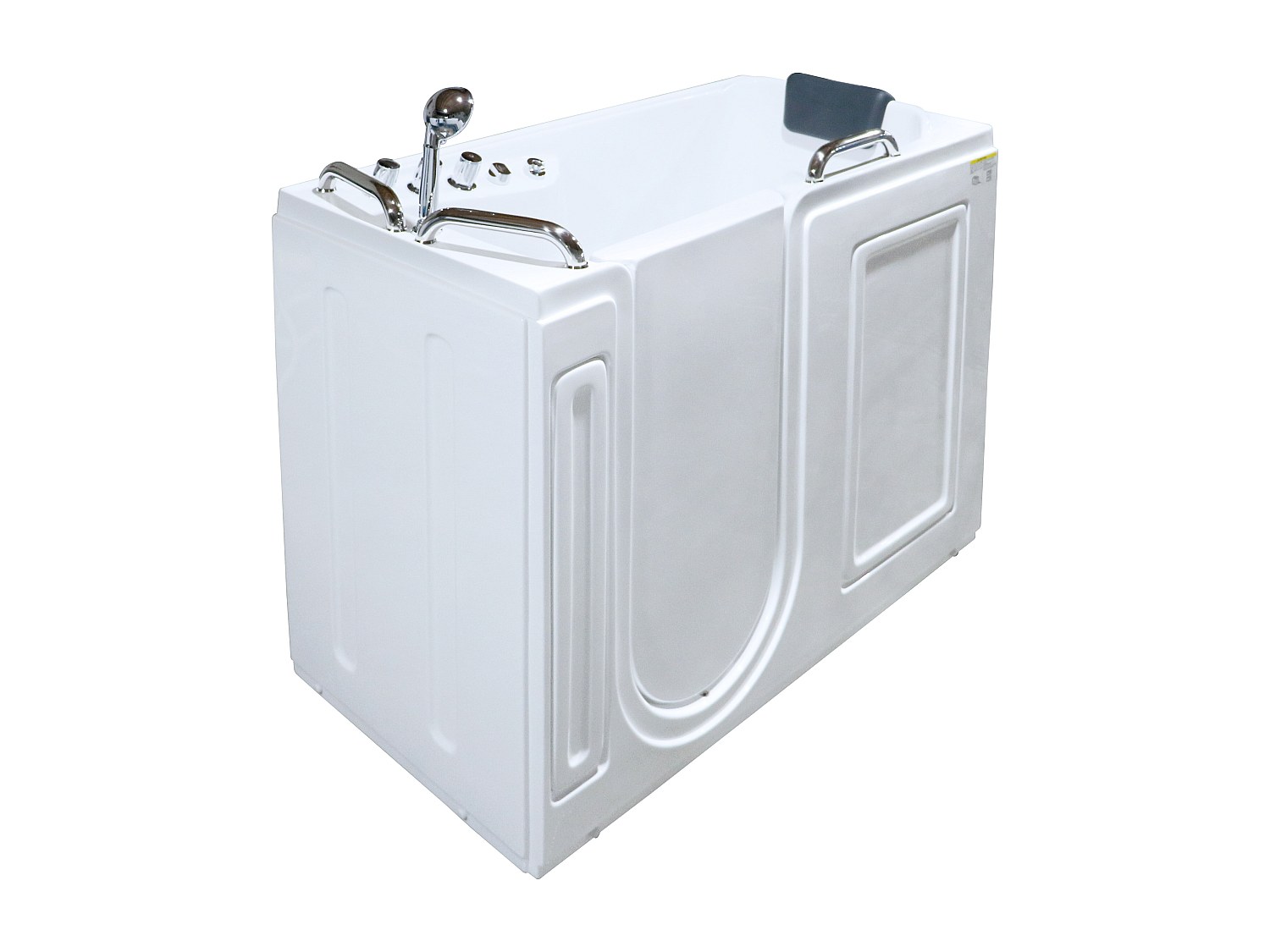 Whirlpool-Badewanne mit Tür - 1 Person - 355 L - 134,5 x 67,3 x 106 cm - BU günstig online kaufen