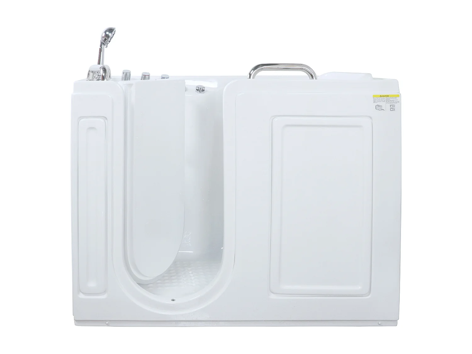 Baignoire balnéo avec porte - 1 place assise - 355L - 134,5 x 67,3 x 106 cm - BURAM