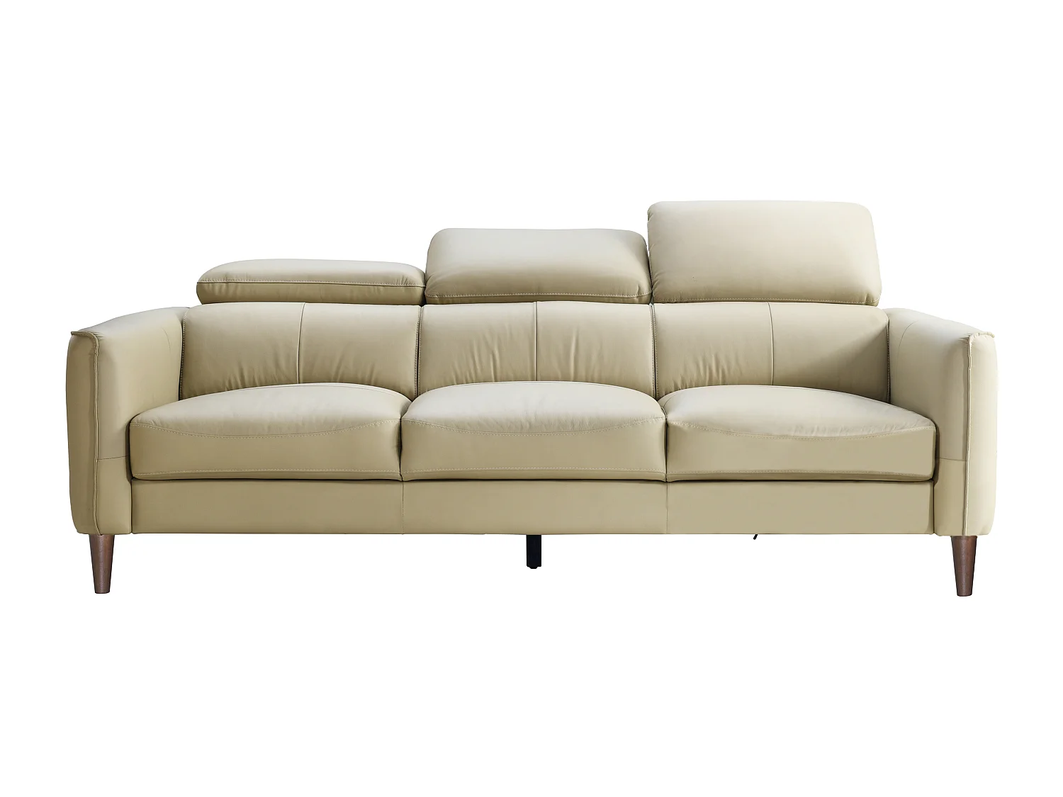 Sofa 3-Sitzer - Büffelleder - Beige - SALVI
