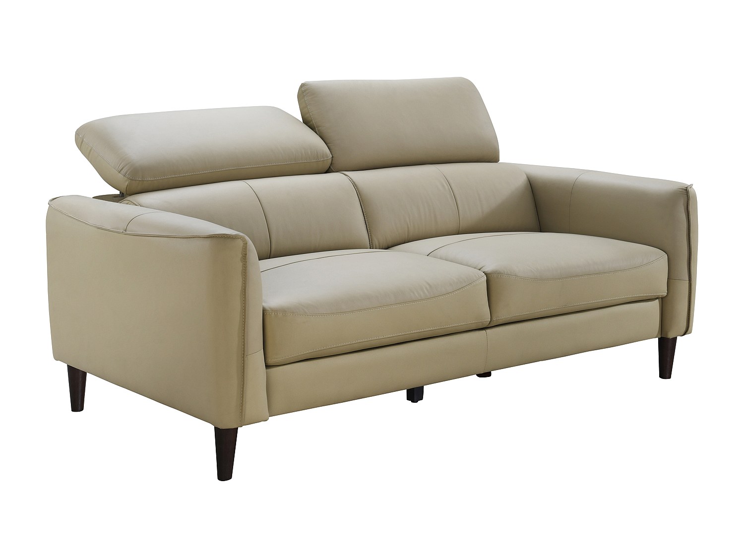 Sofa 2-Sitzer - Büffelleder - Beige - SALVI günstig online kaufen