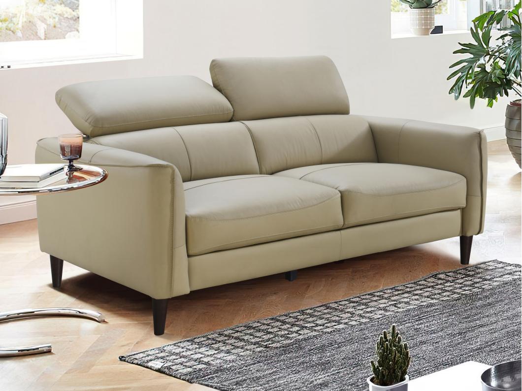 Sofa 2-Sitzer - Büffelleder - Beige - SALVI