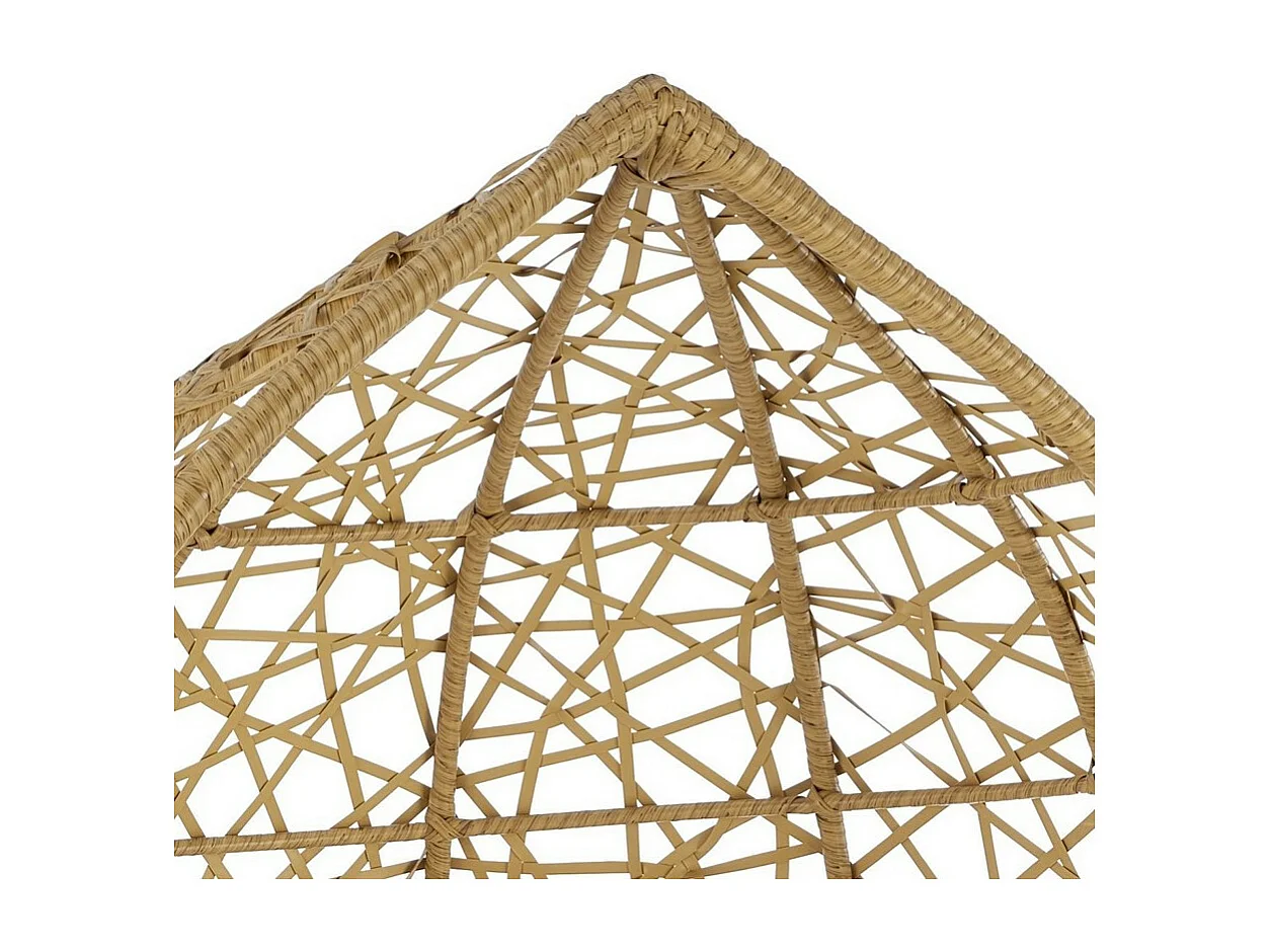 Fauteuil oeuf sur pieds en rotin synthétique Zora