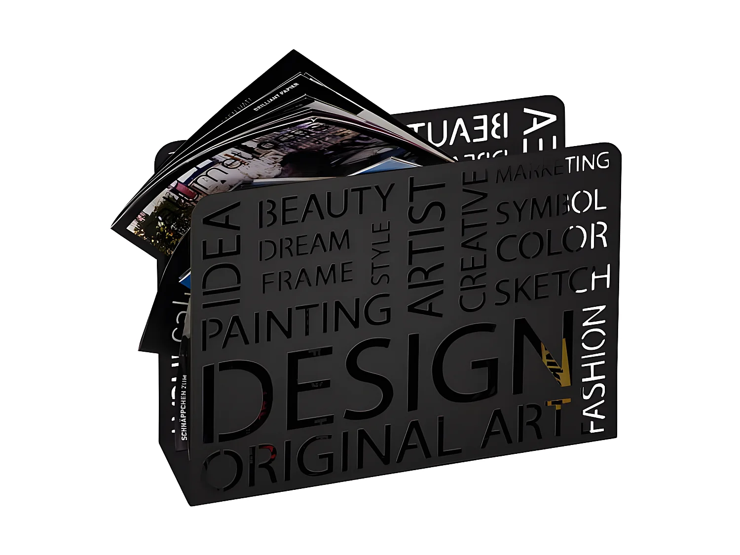 Porte revue Design noir