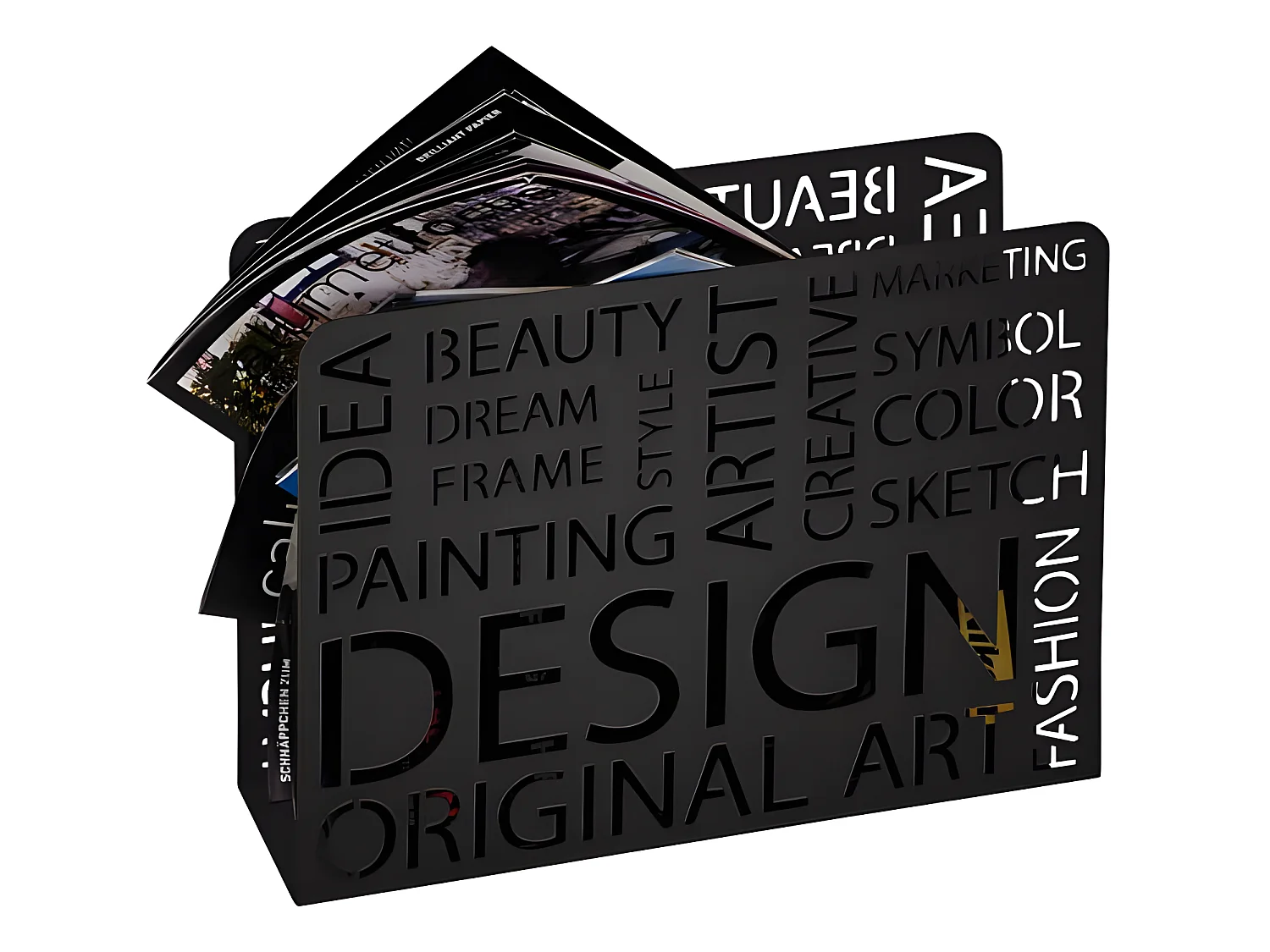 Porte revue Design noir