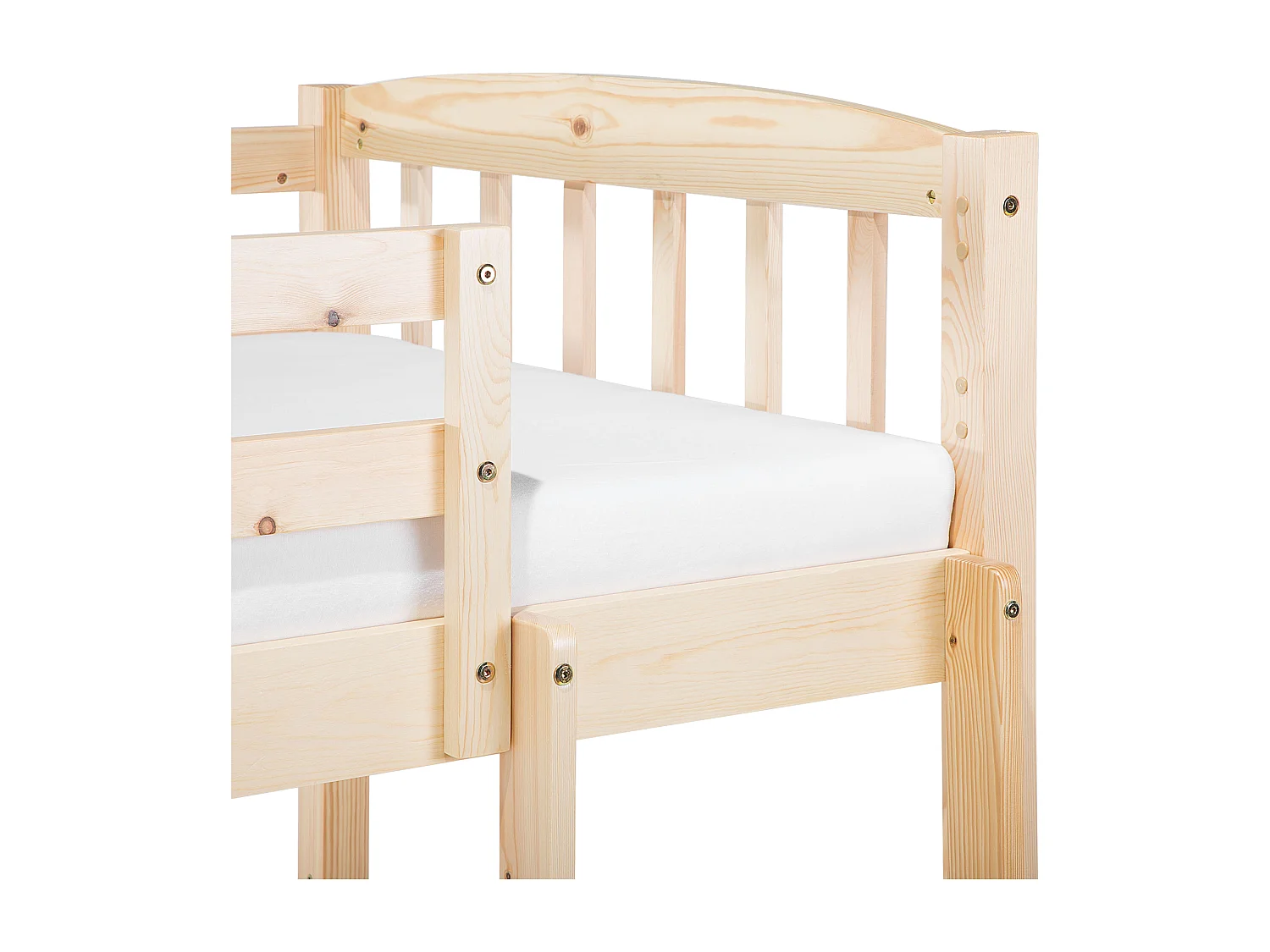 Lit superposé Bois de pin REVIN 90 x 200 cm Marron clair