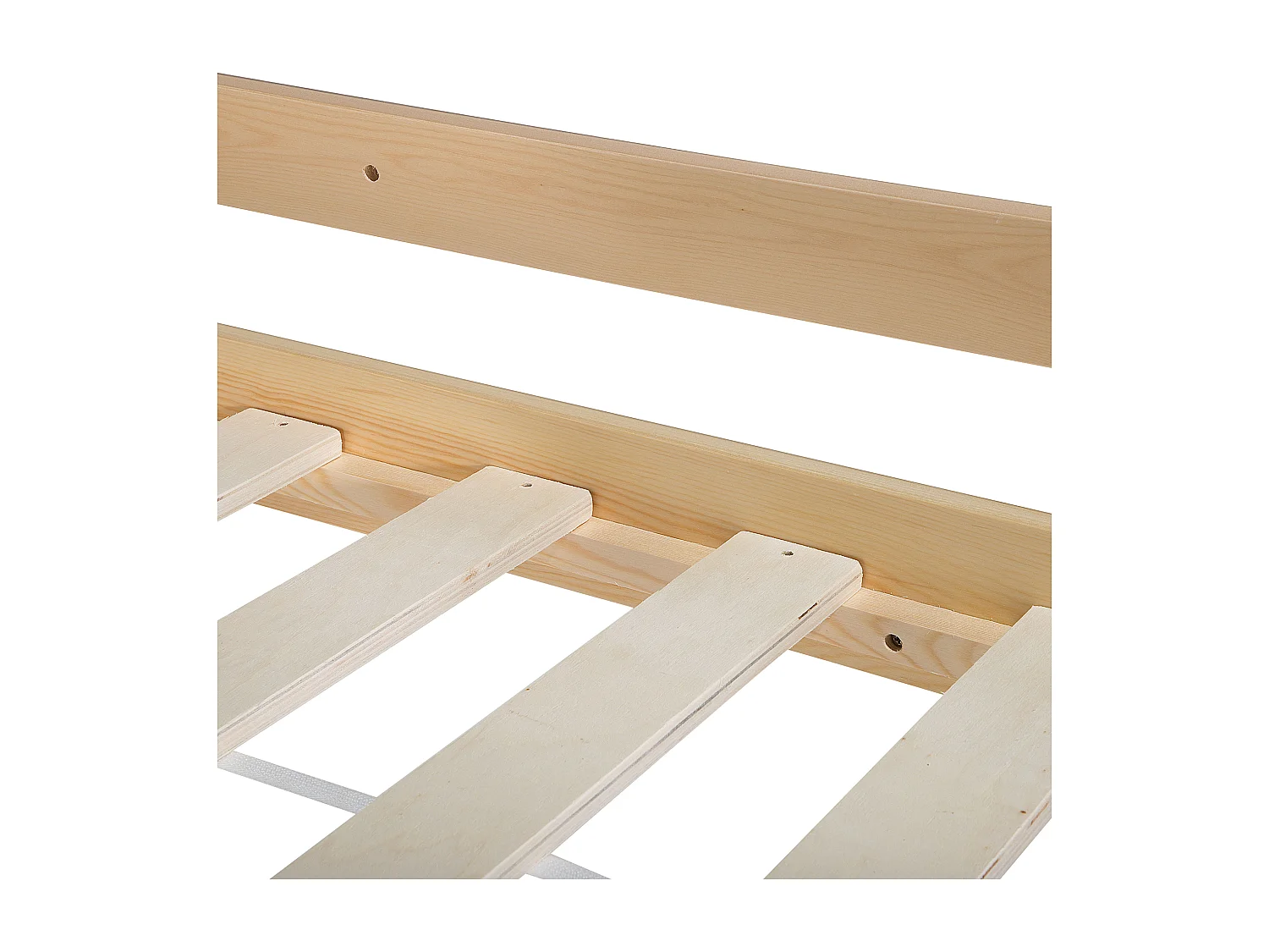 Lit superposé Bois de pin REVIN 90 x 200 cm Marron clair