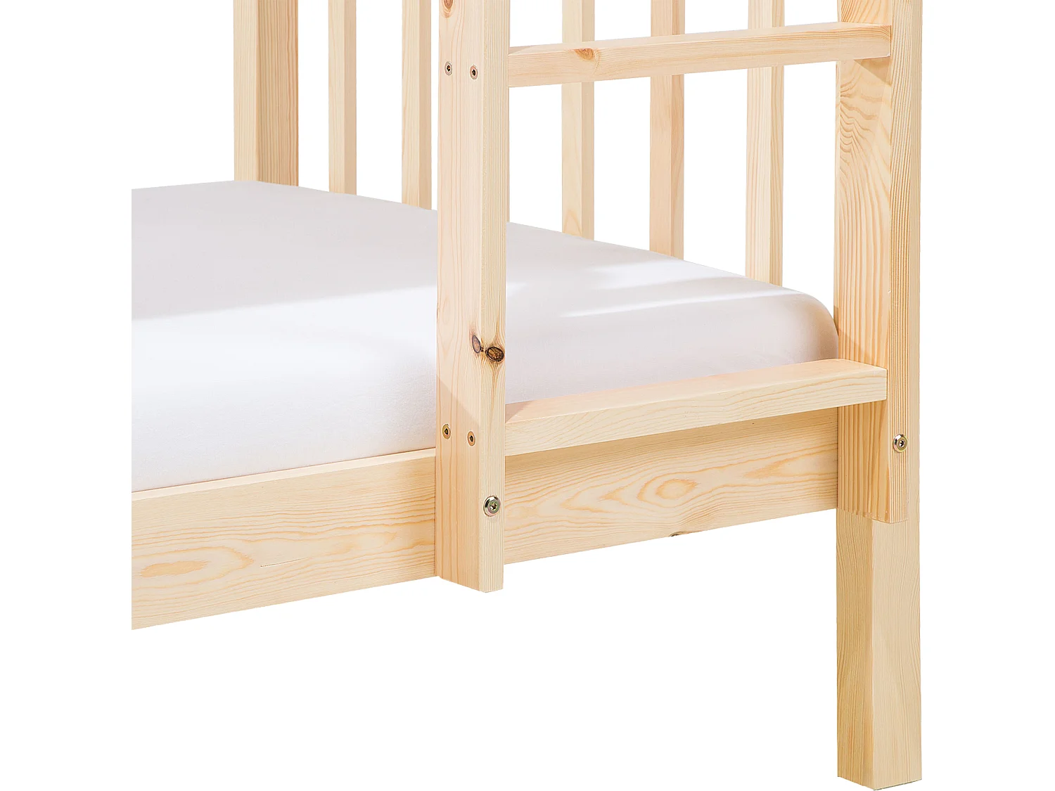 Lit superposé Bois de pin REVIN 90 x 200 cm Marron clair