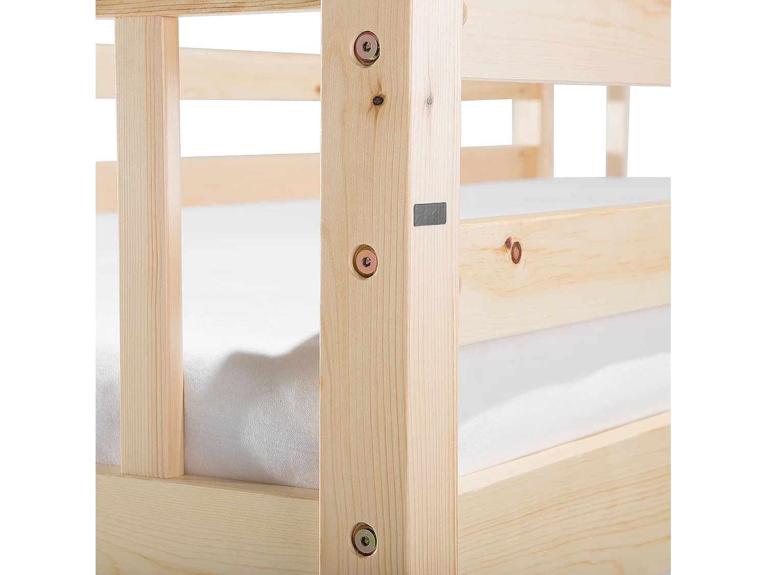 Hoogslaper Dennenhout REVIN 90 x 200 cm Lichtbruin