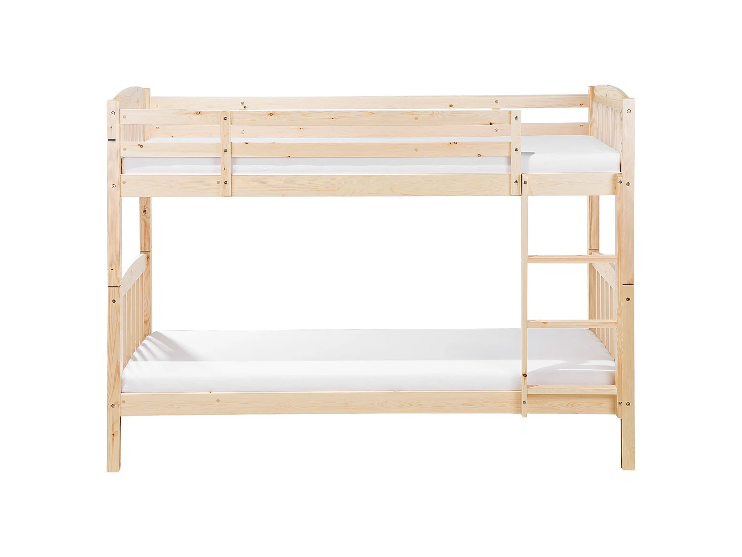 Bunk Bed Pine Wood REVIN 90 x 200 cm (EU Single) Light Brown