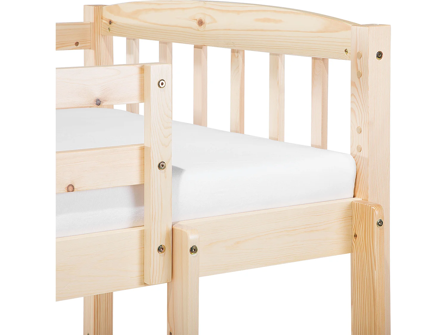 Bunk Bed Pine Wood REVIN 90 x 200 cm (EU Single) Light Brown
