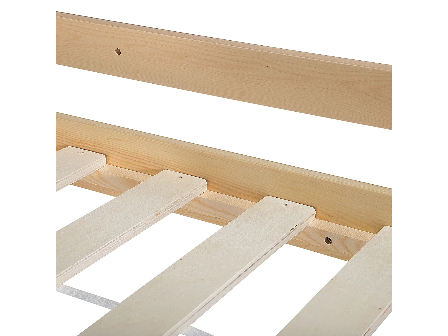 Bunk Bed Pine Wood REVIN 90 x 200 cm (EU Single) Light Brown