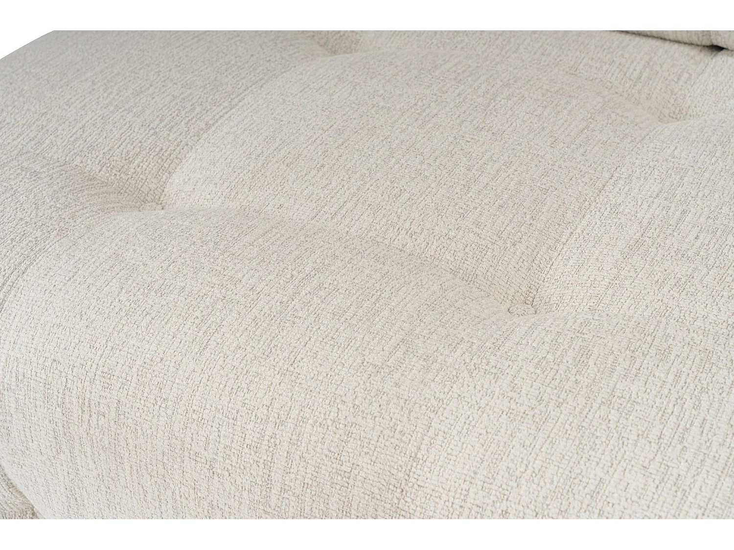 Elegante sillón de 1 plaza, color crema, 100 cm x 100 cm x 80 cm | Estructura de madera de haya y aglomerado, 100% poliéster, espuma 28 DNS