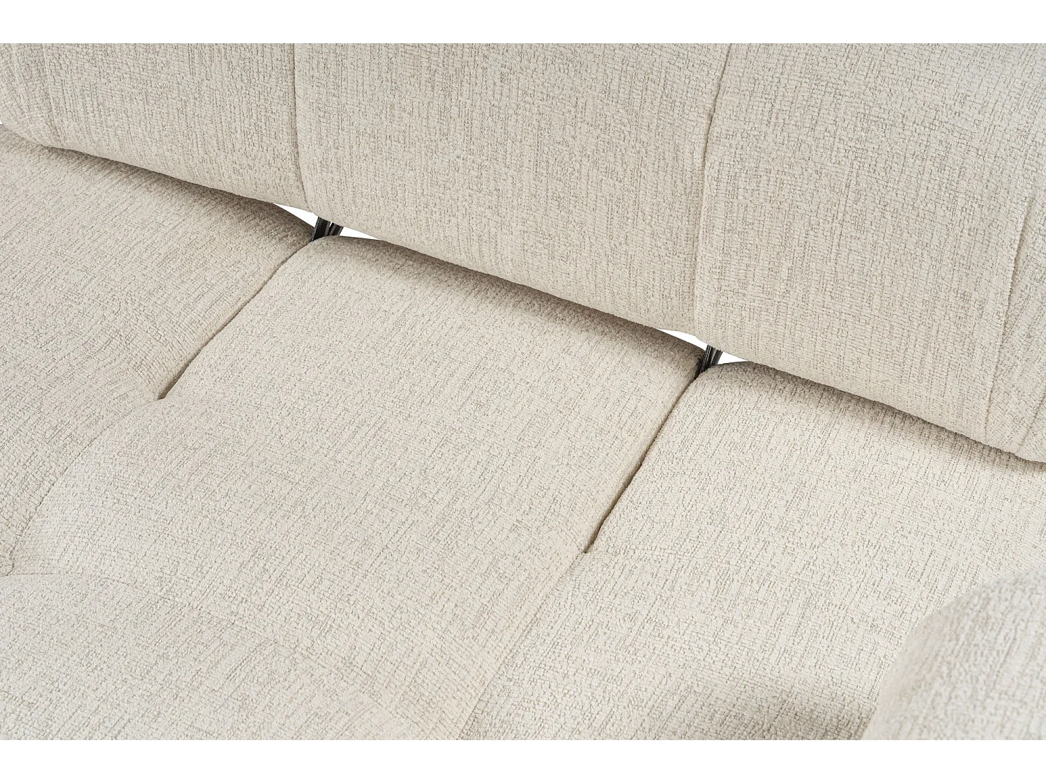 Elegante sillón de 1 plaza, color crema, 100 cm x 100 cm x 80 cm | Estructura de madera de haya y aglomerado, 100% poliéster, espuma 28 DNS