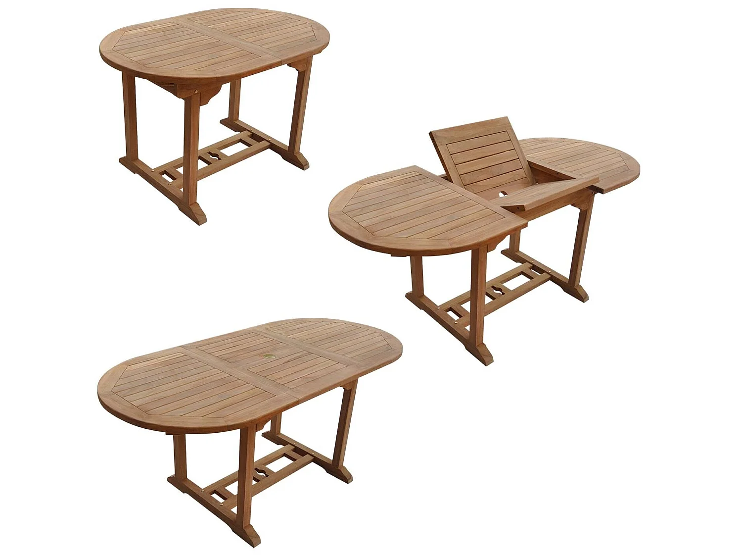 SALENTO - ENSEMBLE TABLE OVALE DE JARDIN ET CHAISES EN TECK - Ensemble table de jardin et chaises  - 1AND4