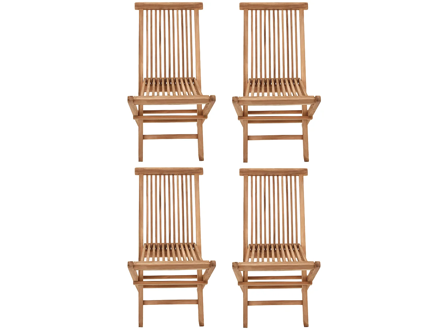 SALENTO - ENSEMBLE TABLE OVALE DE JARDIN ET CHAISES EN TECK - Ensemble table de jardin et chaises  - 1AND4