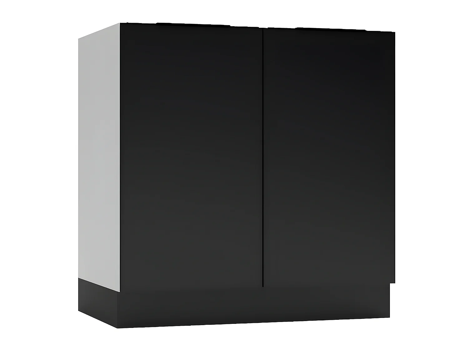 Cuisine complète Mona 8 éléments couleur noir avec plan de travail inclus - Longueur 180/240 cm