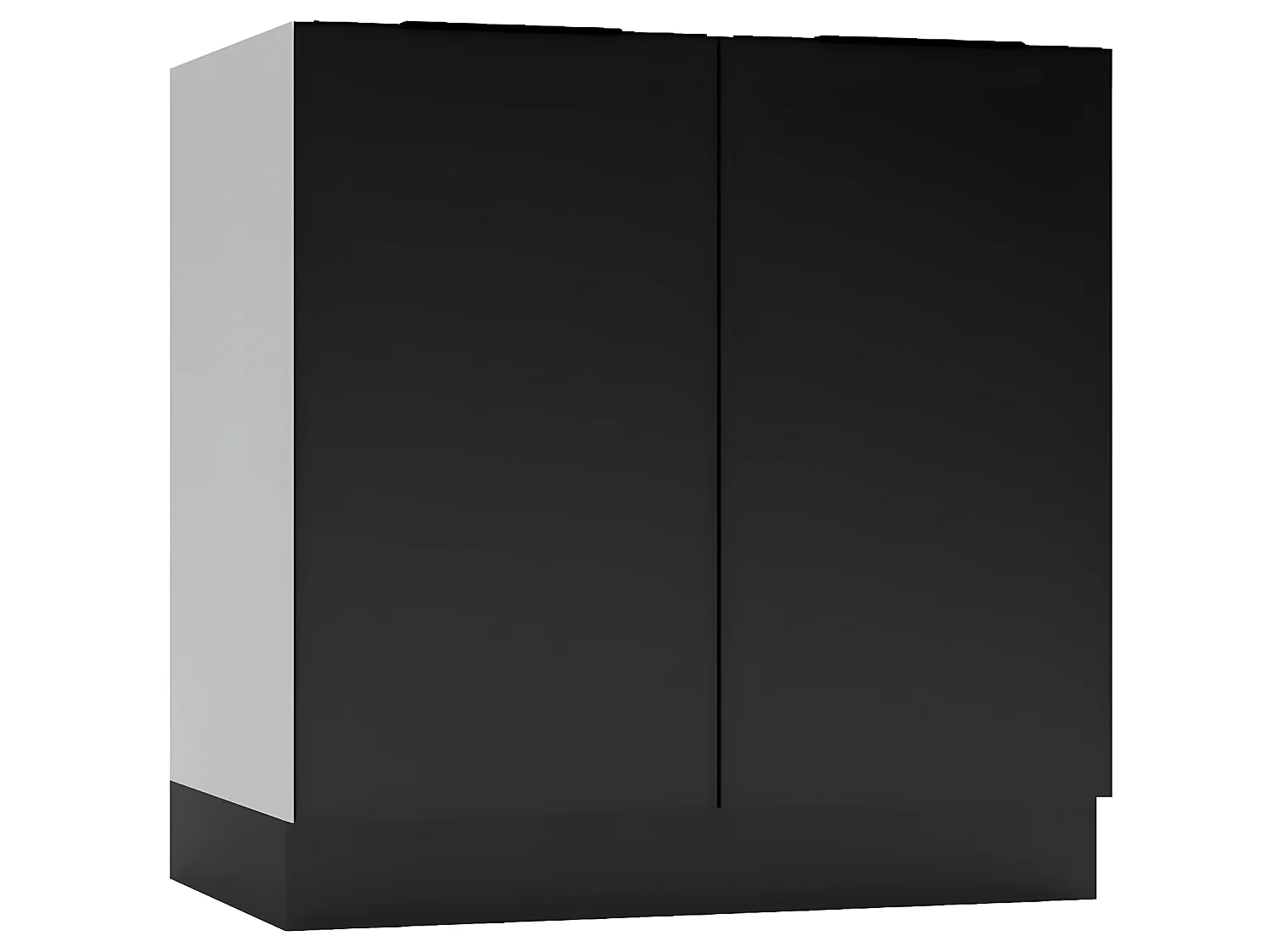 Cuisine complète Mona 8 éléments couleur noir avec plan de travail inclus - Longueur 180/240 cm