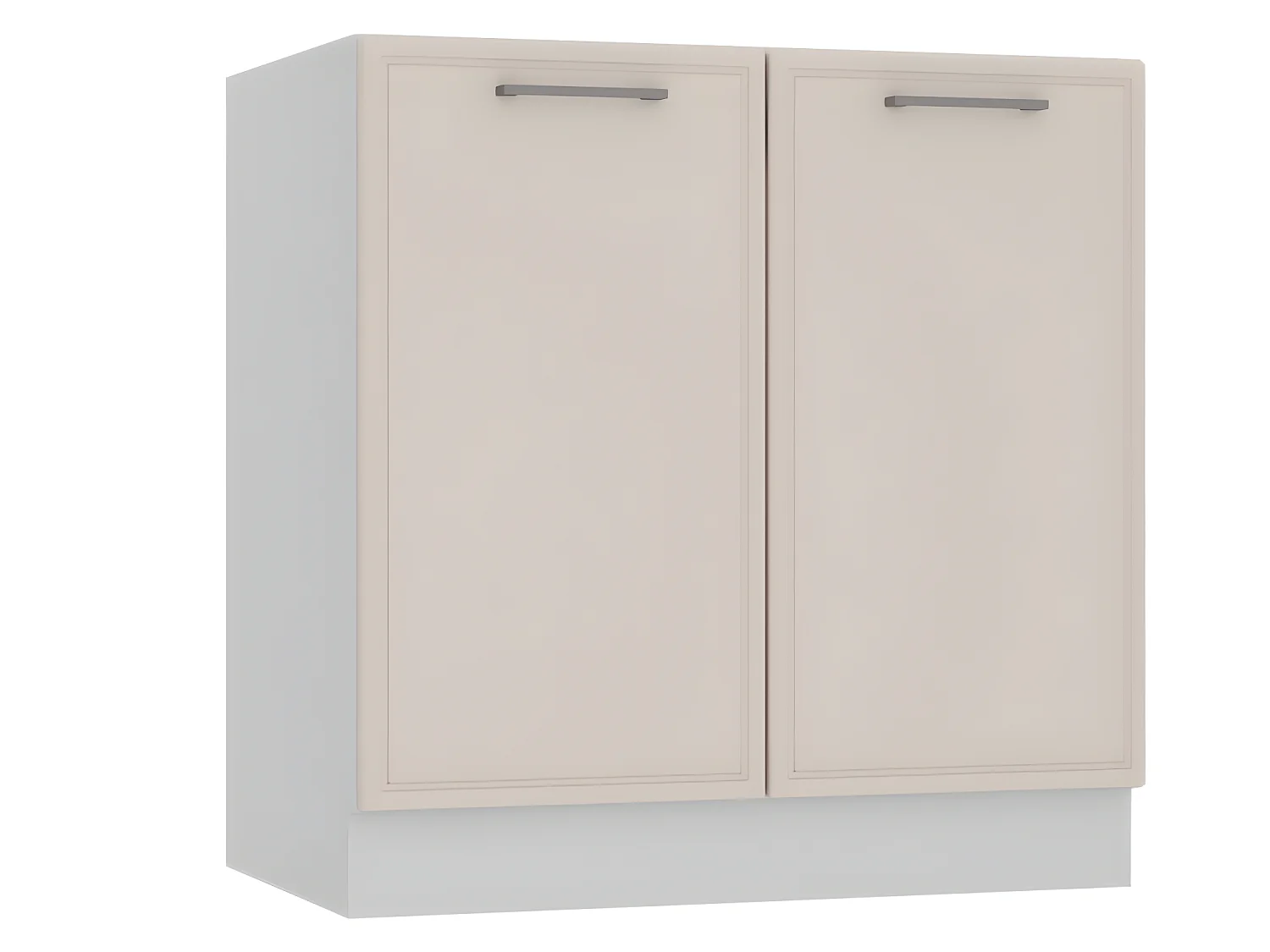 Cuisine complète Bora 8 éléments couleur beige mat avec plan de travail inclus - Longueur 240 cm