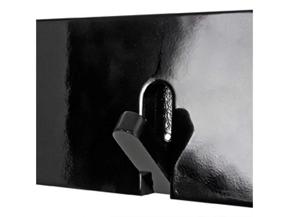 Appendiabiti di design con 5 ganci da parete neri Neli