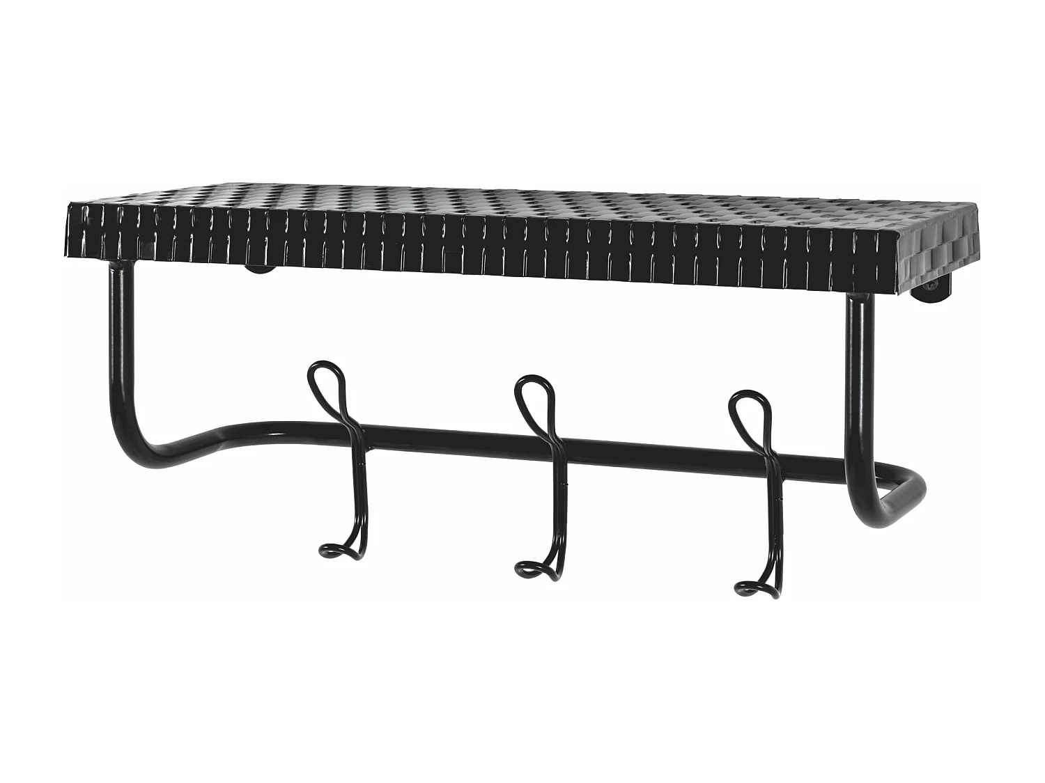 Appendiabiti a parete dal tradizionale design romano nero