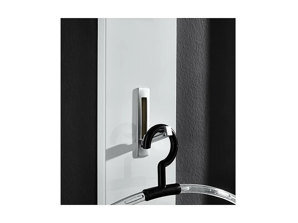 Appendiabiti da parete Alti design bianco nero laccato - Bianco