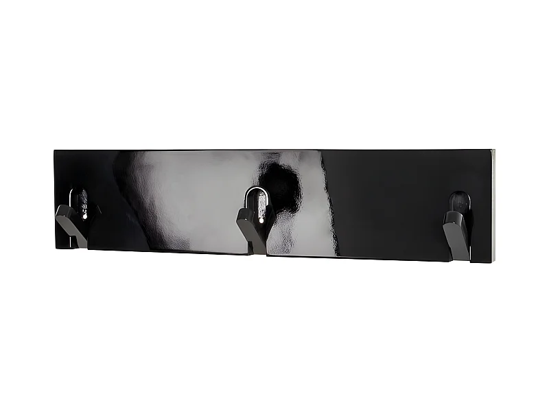 Patère Murale 3 Crochets "Epura" 44cm Noir