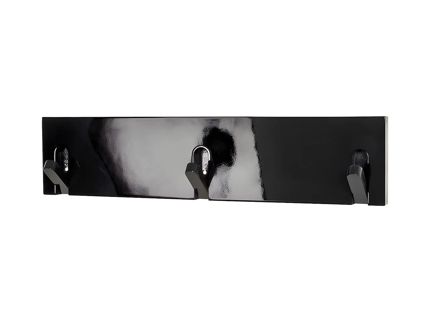 Appendiabiti di design con 3 ganci da parete neri Neli