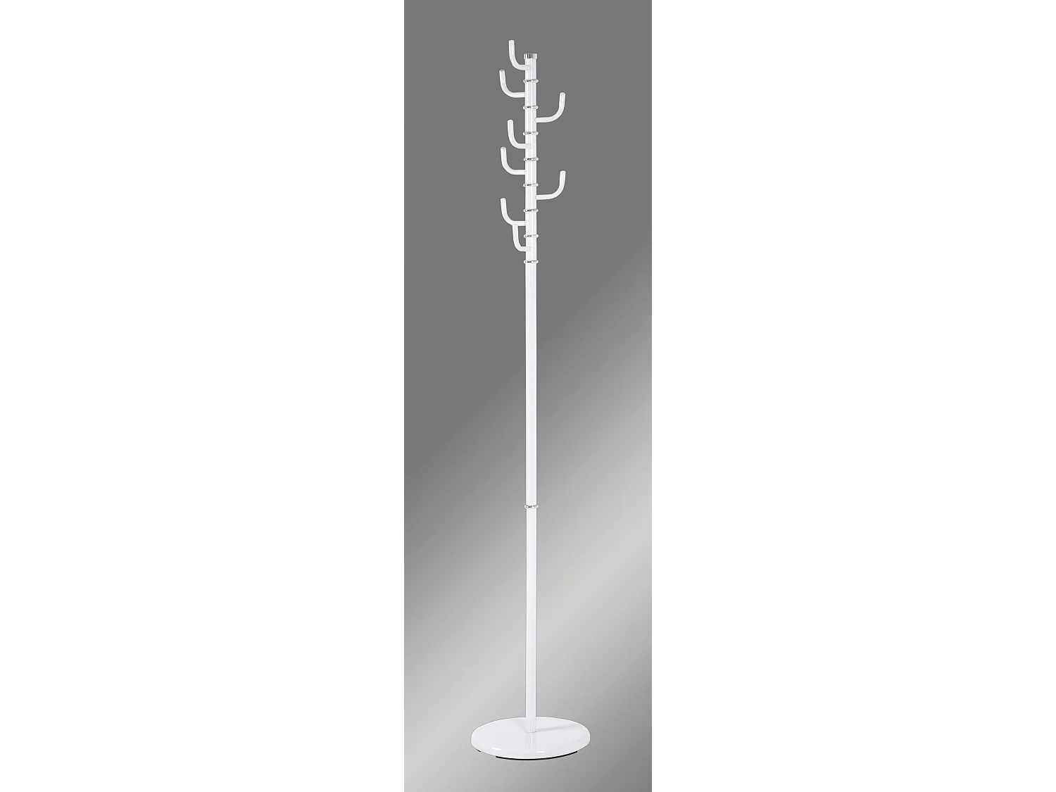 Porte-Manteaux 8 Crochets "Olgo" 170cm Blanc