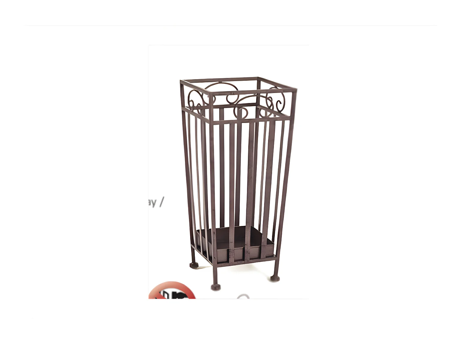Porte-parapluie design vintage rouille Franny