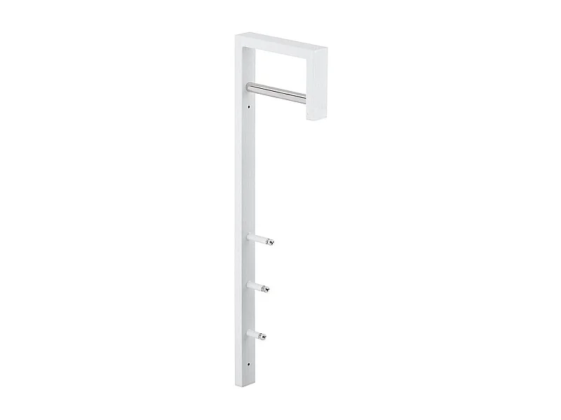 Perchero de pared blanco con espacio para colgar Skipi