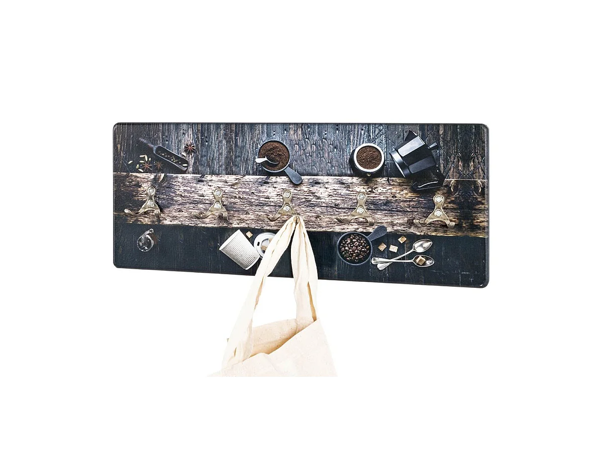 Patère Murale Design "Café" 50cm Noir