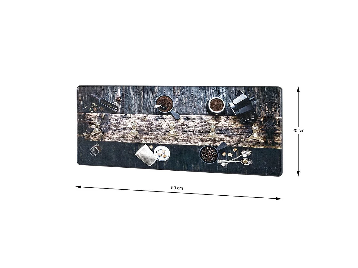 Patère Murale Design "Café" 50cm Noir