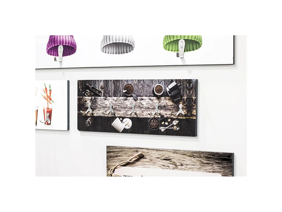 Patère Murale Design "Café" 50cm Noir