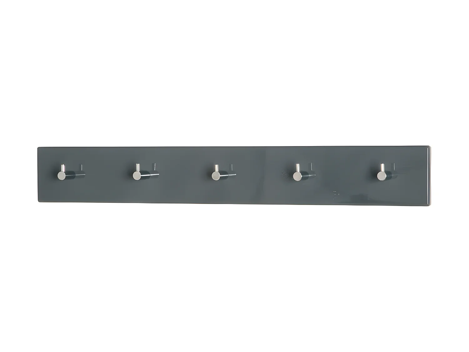 Perchero de diseño gris Elio con 5 ganchos de pared