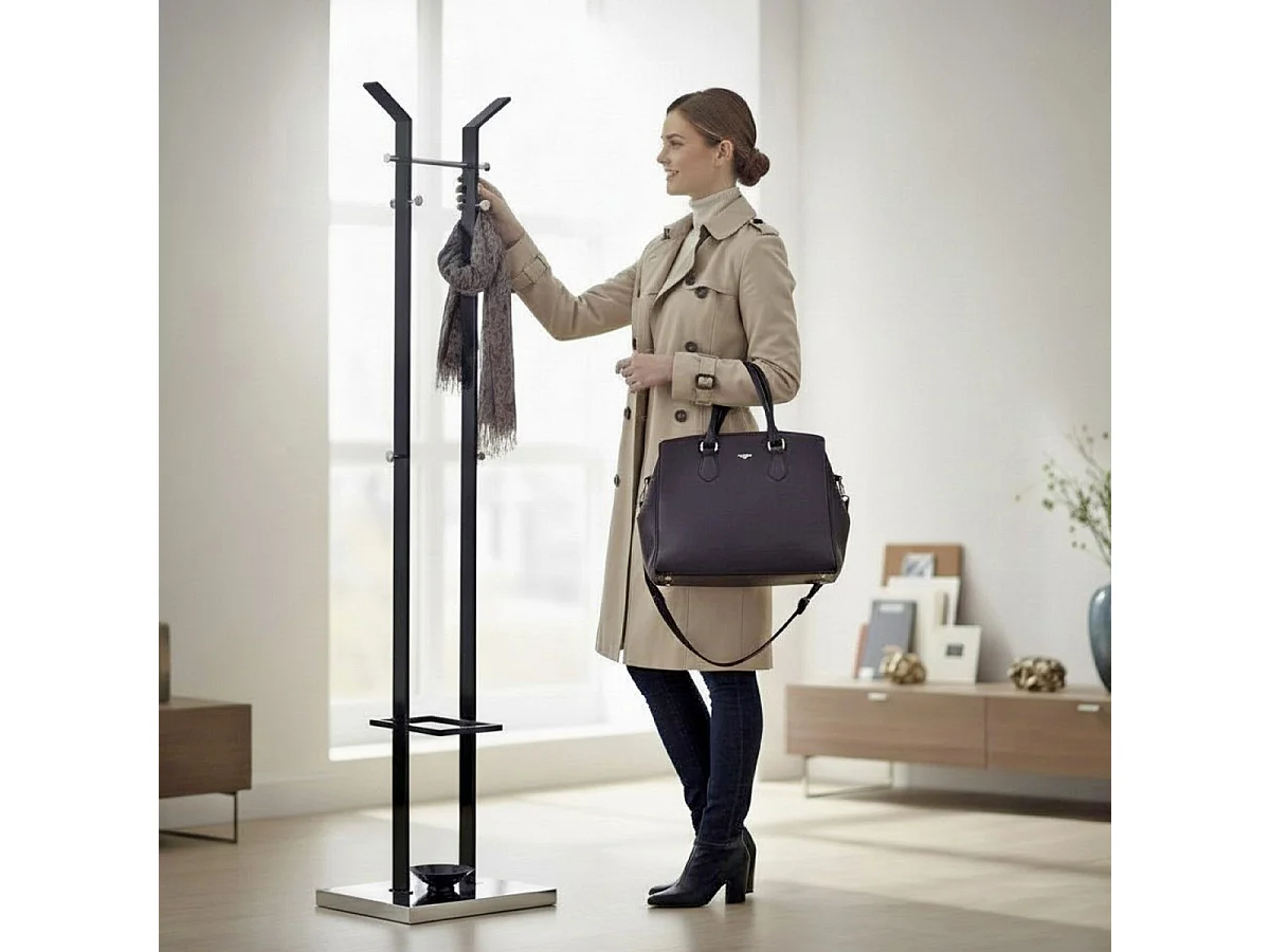 Porte-Manteau Design "Revue" 181cm Noir