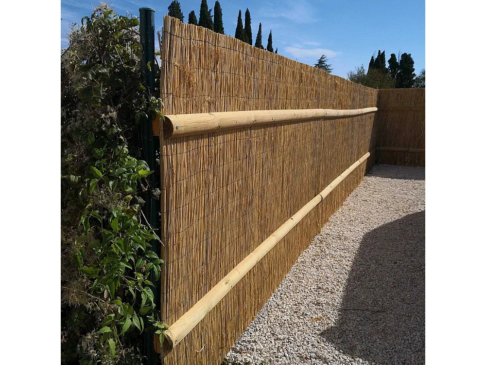 Paillasson en roseau pour clôture 1.5 x 4 m