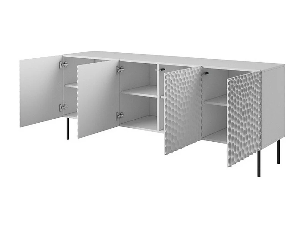 Credenza bassa design Sumoc bianco opaco 190cm