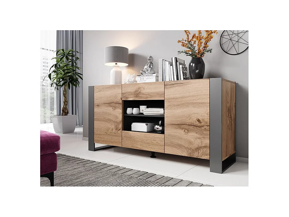 Commode 164 cm WODD style industriel
