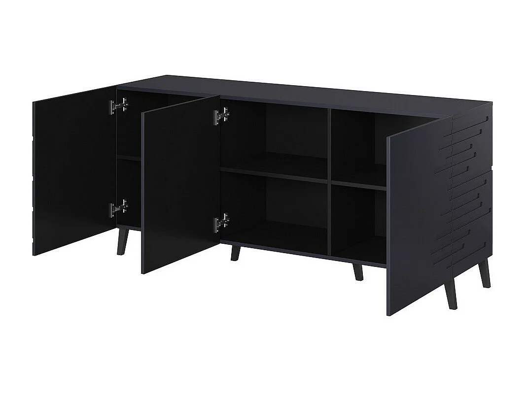 155 cm viola opaco Credenza a 3 ante Max design